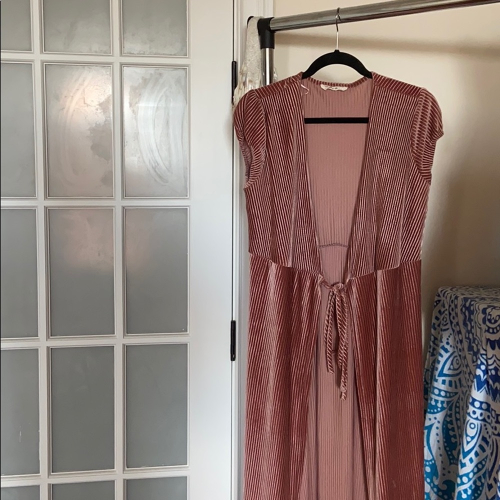 Velvet Rose Pink Wrap Top